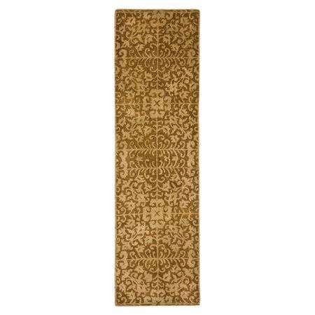 Charlton Home Dunbar Gold/Beige Area Rug - Rug Size: Runner 2&3x22 x 12& BEM4_M8YVZ61