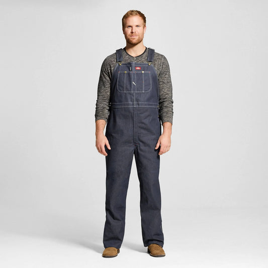 Dickies Mens Big Tall Indigo Bib Overalls - Indigo Rigid 54X30, Blue Rigid URZ9_A7FHQ62