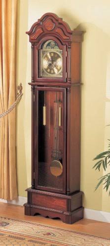 Coaster Home Furnishings 900749 Traditional Grandfather Clock Cherry EHE8_X2CHY49