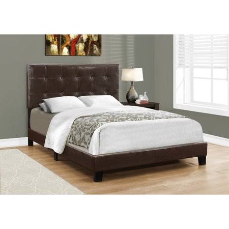 Charlton Home Duggan Upholstered Panel Bed, Size: Full, Brown JRY0_Q6TEO10