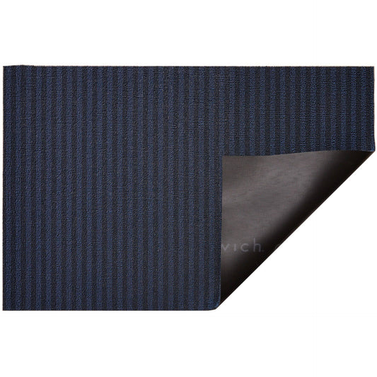 Chilewich Breton Stripe Shag Mat 36x22 x 60x22 - Blueberry YPA8_V7YQA82