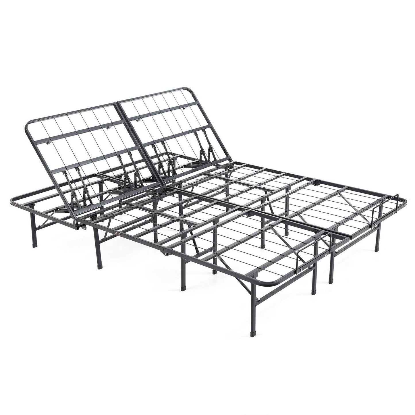 Classic Brands Adjustable Heavy Duty Metal Bed Frame/Mattress Foundation or Box SPRING, California King Size OEQ6_R9VLZ38