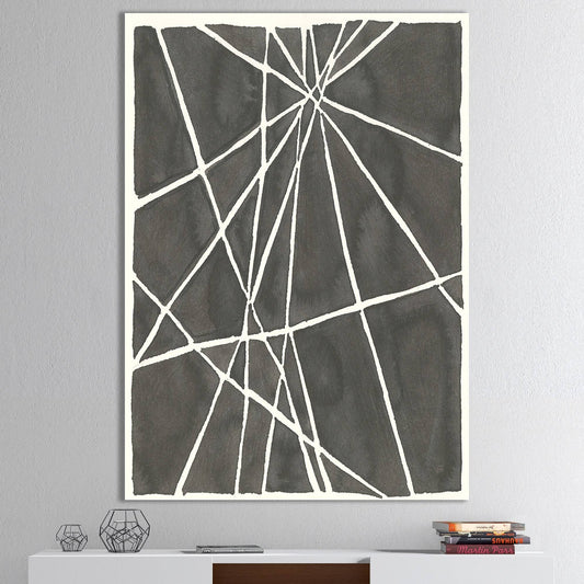 Designart &Minimalist Graphics II& Transitional Canvas Art - Black - 44 in. Wide x 34 in. High NEQ0_Q2YAS54