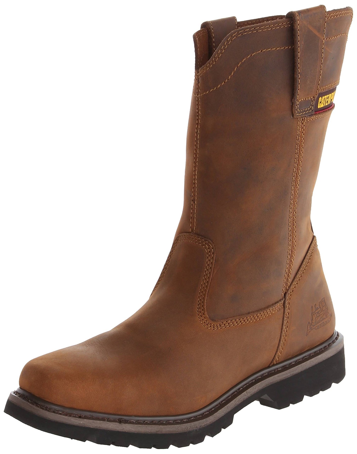 Caterpillar Wellston Work Boot - Mens - Dark Brown KCO7_N7BNG40