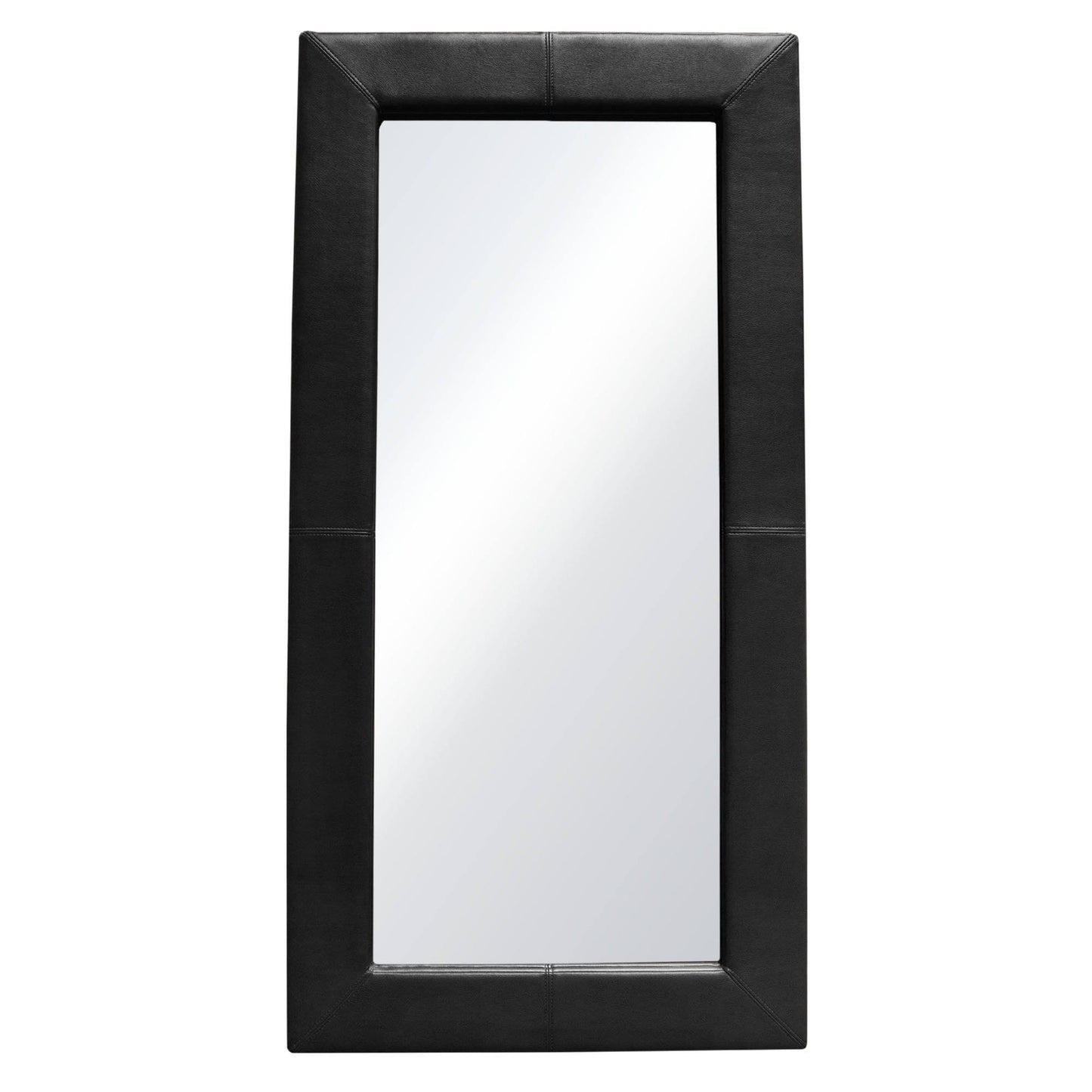 Diamond Sofa Luxe Free-Standing Mirror in Black PUE2_M6KDG83