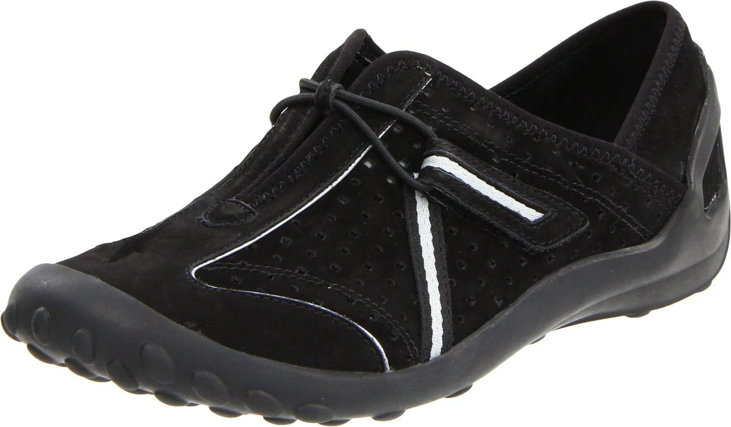 Clarks P-Tequini Womens Slip on Shoes Black Nubuck : 6 B KKF0_M5HYH59