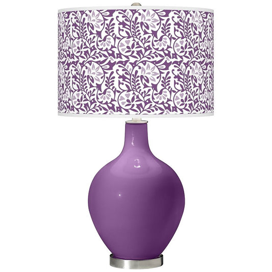 Color + Plus Passionate Purple Gardenia Ovo Table Lamp XYQ7_F0RLL89