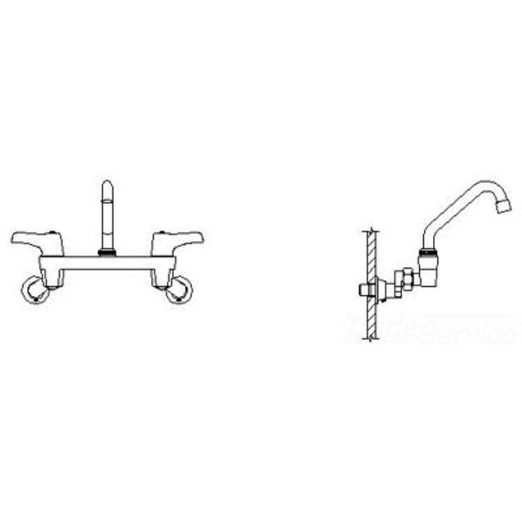 Delta 28C4243-AC-S3 Wall-Mount Sink Faucet GTK9_G8GAQ25