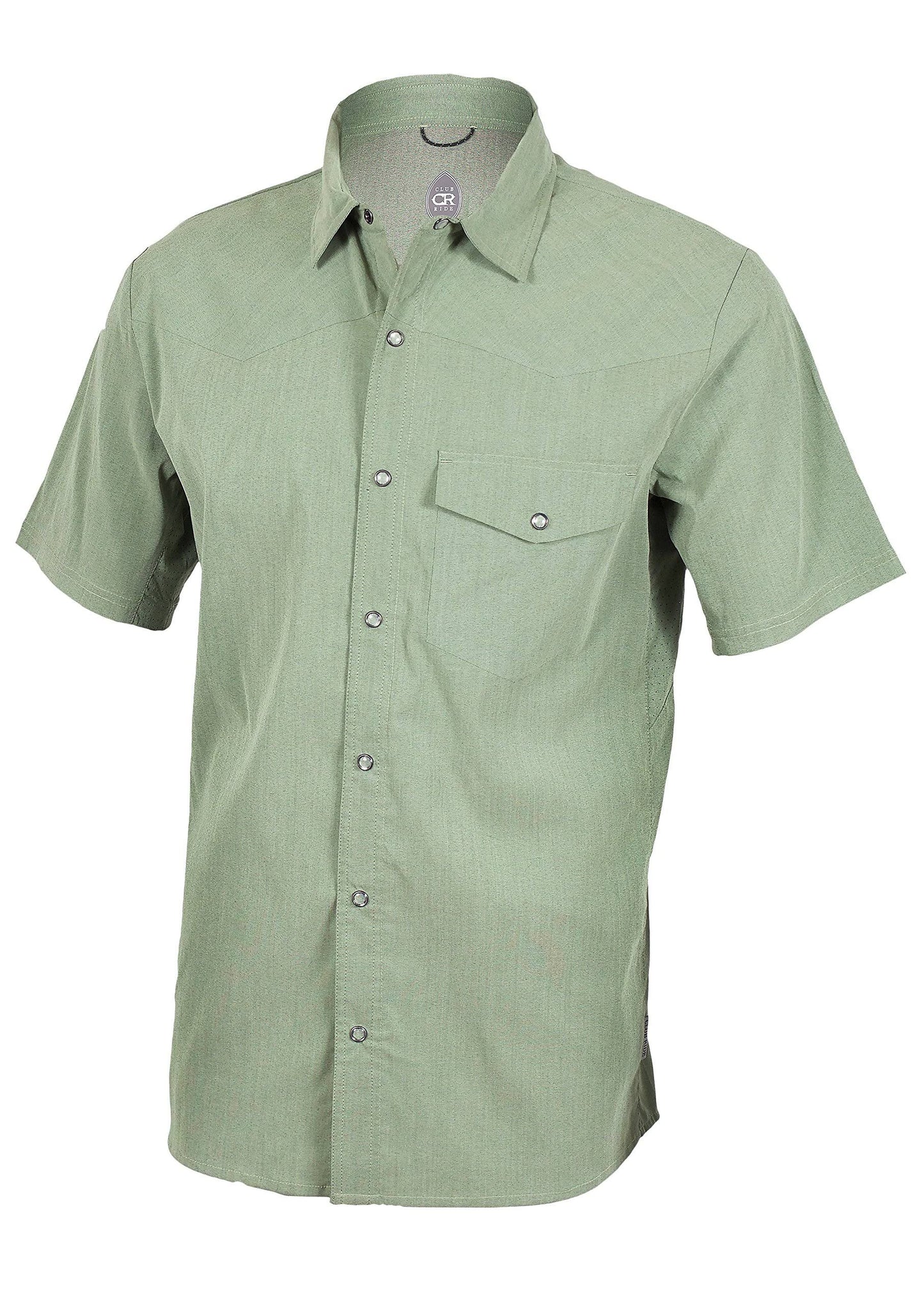 Club Ride Men Mag 7 Shirt, Size: Small, Green BFX6_M7GRE22