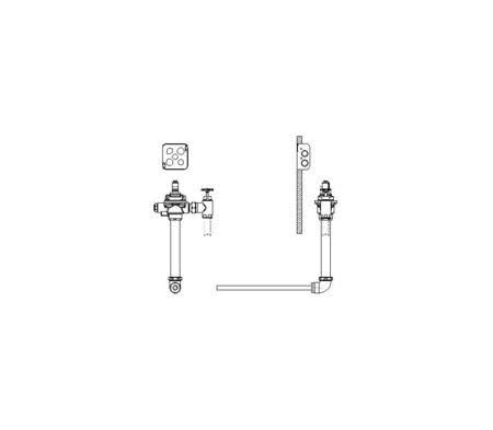 Delta 1600T6404ARI-19 Electronics Electronic Concealed Hardwire Flush ACE2_K6YUV53