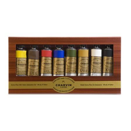 Charvin Extra Fine Oil Color Salutation Set of 8 60 ml Tubes - Assorted Colors TYM9_B9KWX23