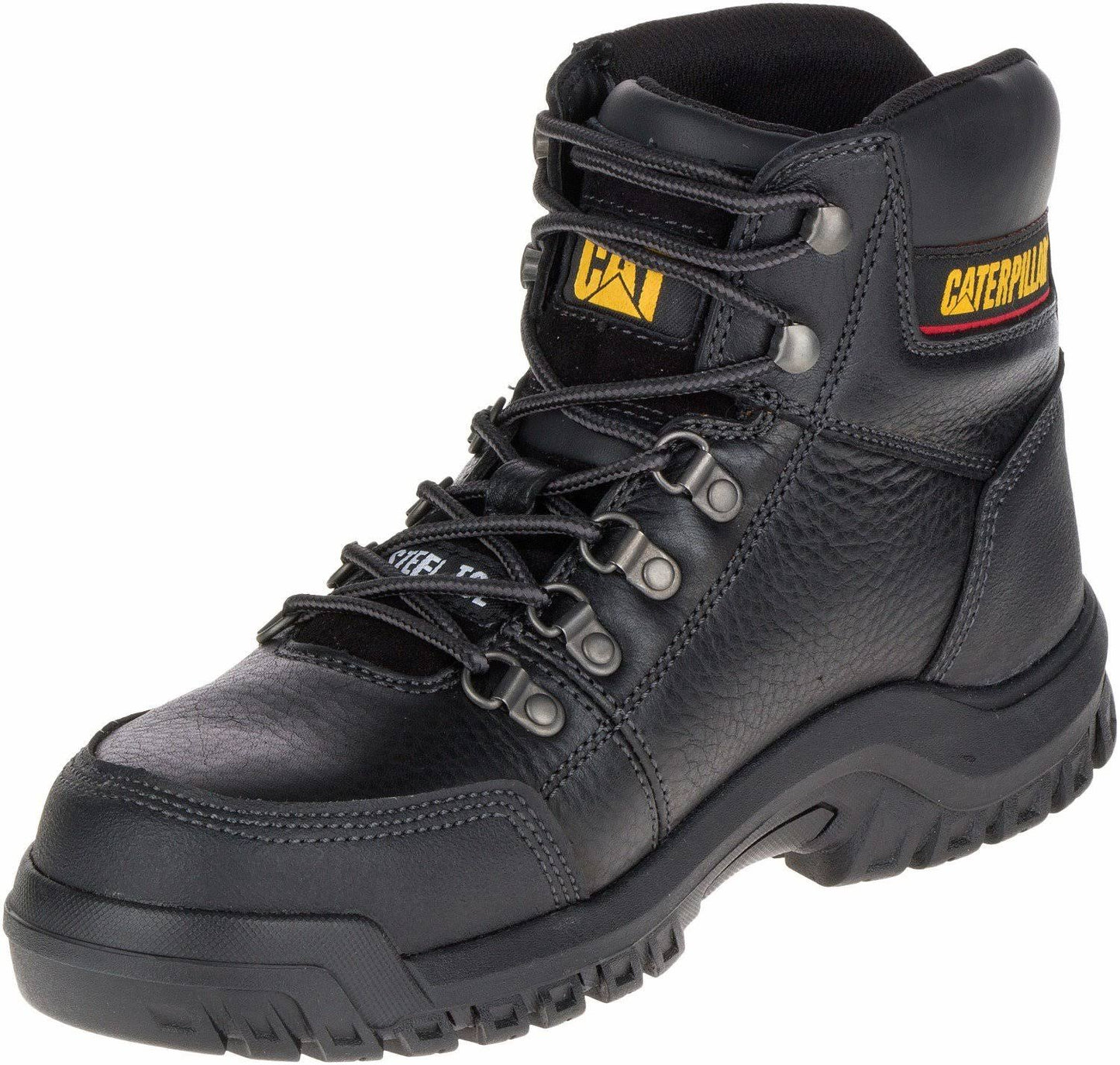 Cat Footwear Mens Outline Steel Toe Work Boot, Mens, 15m, Black JBM8_X6CYP16