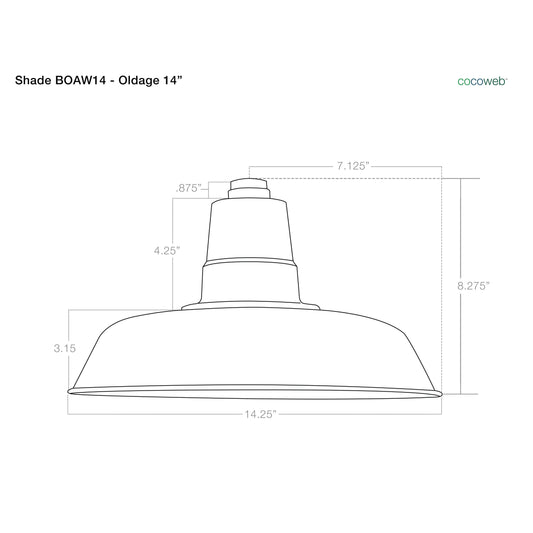 Cocoweb 14x22 Oldage LED Sconce Light with Cosmopolitan Arm in Vintage Green XFF9_Z1AYY02