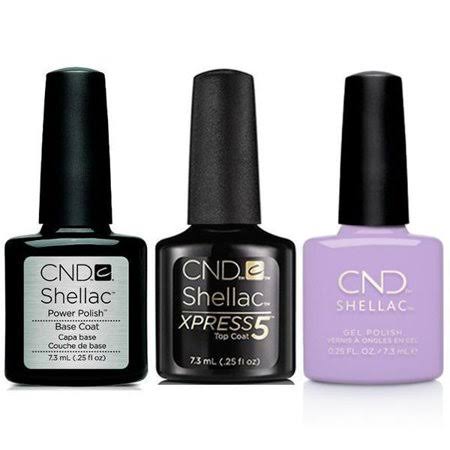 CND Creative Nail Gel Polish Shellac Combo 3ct - Base, Xpress5 Top Coat Get Nauti DQW3_Q1BWW62