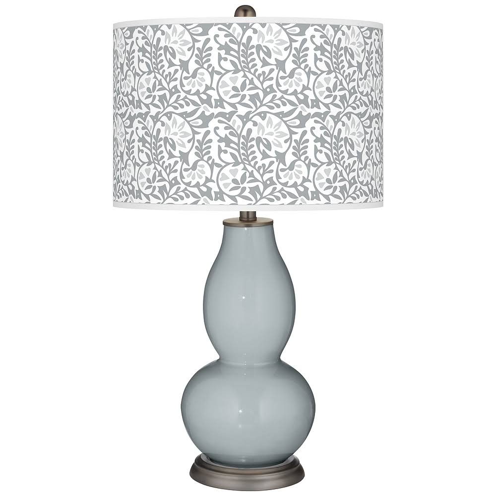 Color + Plus Uncertain Gray Gardenia Double Gourd Table Lamp LBR5_O9NGX02