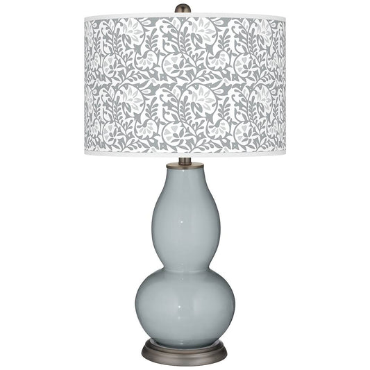 Color + Plus Uncertain Gray Gardenia Double Gourd Table Lamp LBR5_O9NGX02