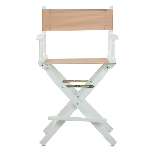 Casual Home 24x22 Director&s Chair White Frame, Tan Canvas GIE8_I3QJE56