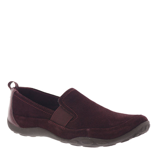 Clarks Womens Haley Park Loafer, Size: 5.5, Burgundy Suede XBB8_K5QAS08