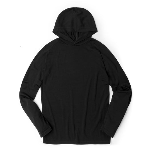 Chrome Industries - Merino Long Sleeve Hoodie - Xs - Black NHX9_Y0YBT39