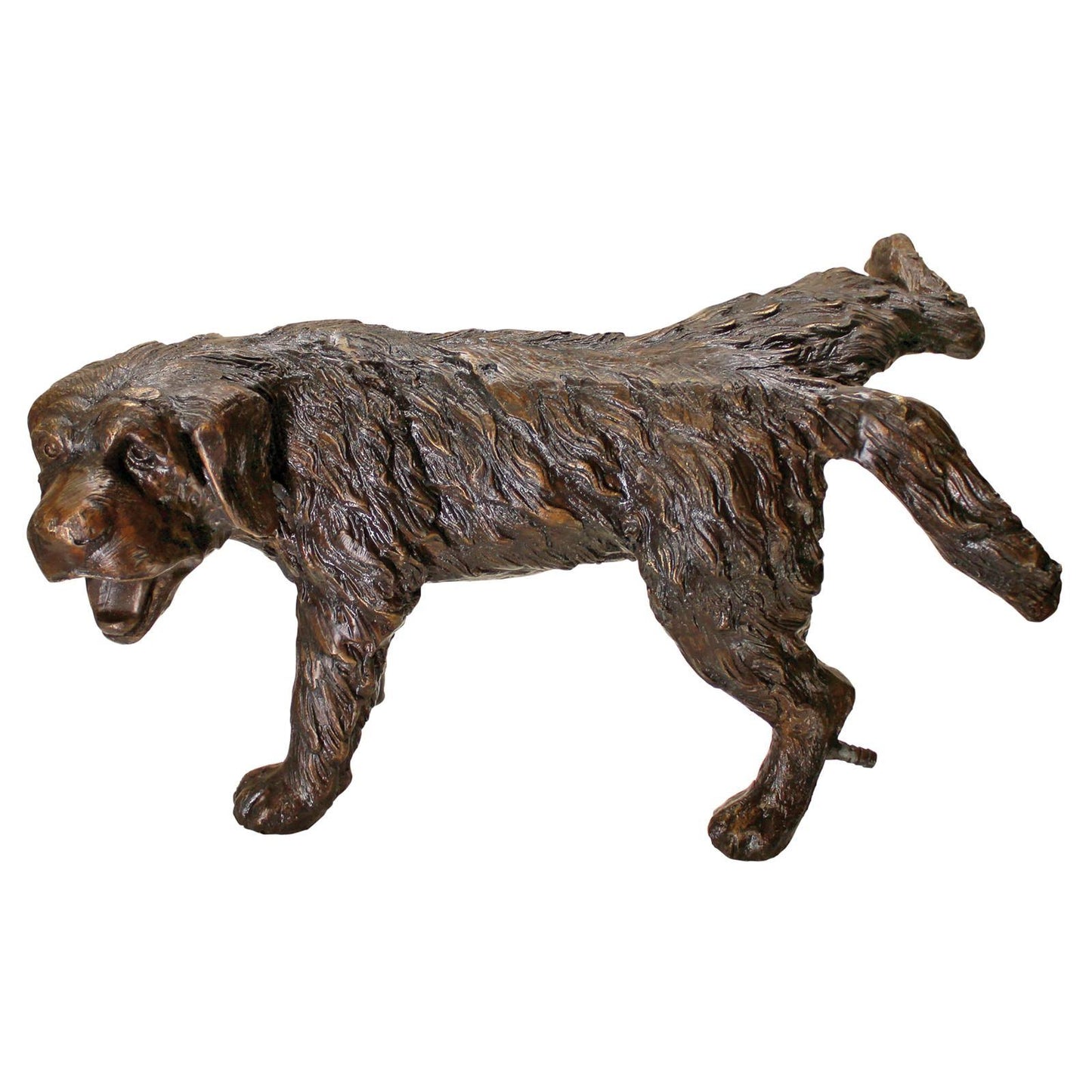 Design Toscano Naughty Puppy Peeing Dog Cast Bronze Garden Statue RXX0_D1UUG68