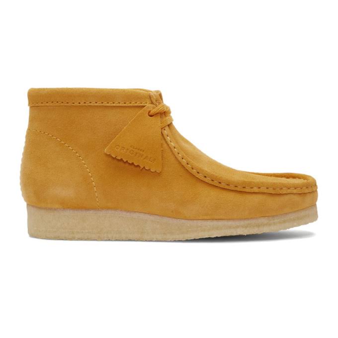 Clarks Wallabee - Mens 10 Yellow Boot Medium DTJ6_M2LMJ30