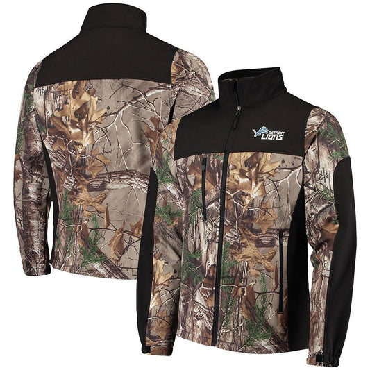 Detroit Lions Hunter Softshell Full-Zip Jacket - Realtree Camo/Black XBO3_D1FIJ63