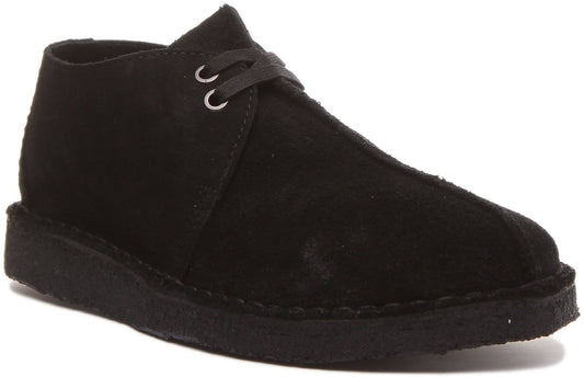 Clarks Originals Desert Trek Mens Shoes - Black Suede RYI5_J6CMM16