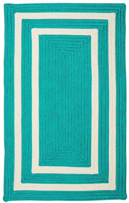 Colonial Mills La Playa PY51 Aqua 5& x 8& Area Rug RLA8_L1EOM02