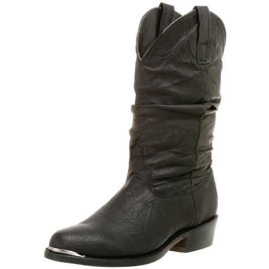 Dingo Mens Amsterdam Slouch Black Cowboy Boots DXS6_H8OBY42