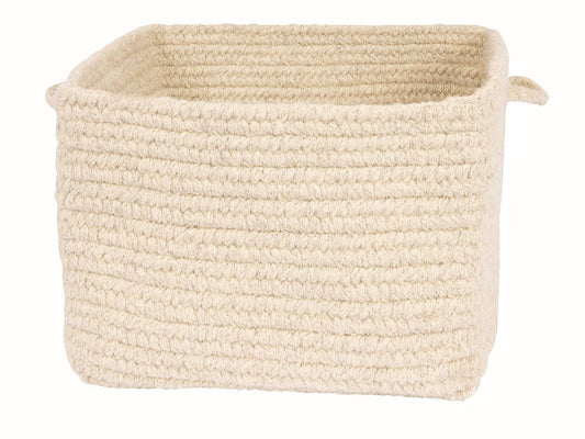 Colonial Mills Chunky Natural Wool 12x22x8x22 Square Basket DMQ7_X0WVU34