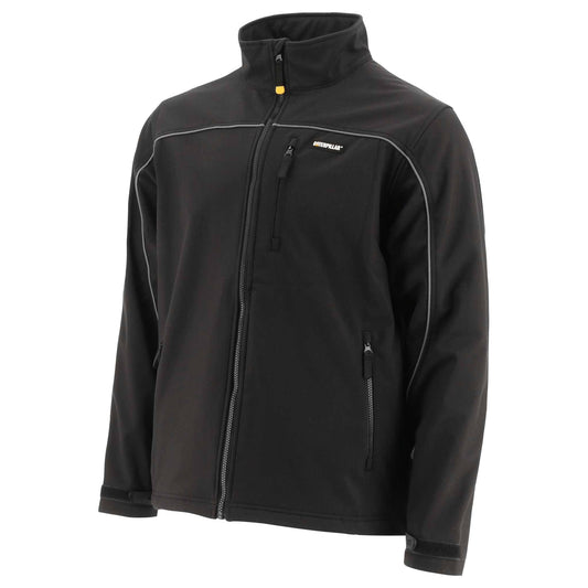 Cat Mens Soft-Shell Jacket - Black ZGN9_D4BHK09