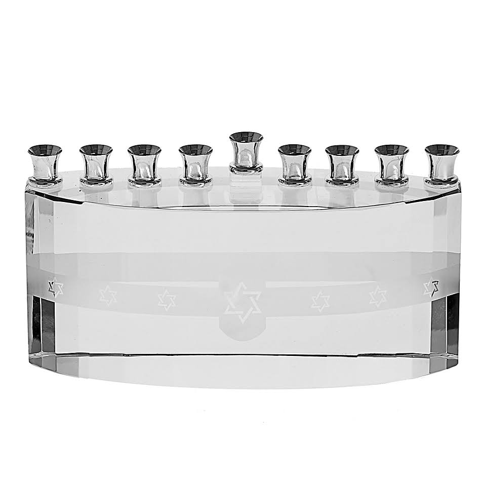 Clear Hanukkah Menorah, Mens, Size: One Size NLF5_R2HTR70