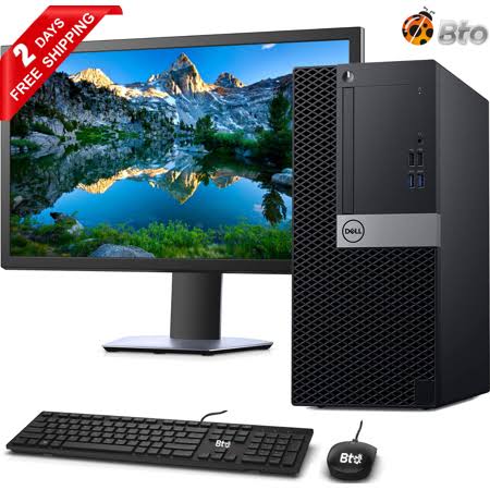 Dell 7040 Computer Tower Core i5 6th Gen., 16GB Ram, 1TB Hdd, 256gb NVMe Ssd, New 24 inch LCD, Keyboard and Mouse, Wi-Fi, Win10  IOZ1_G0KSY55