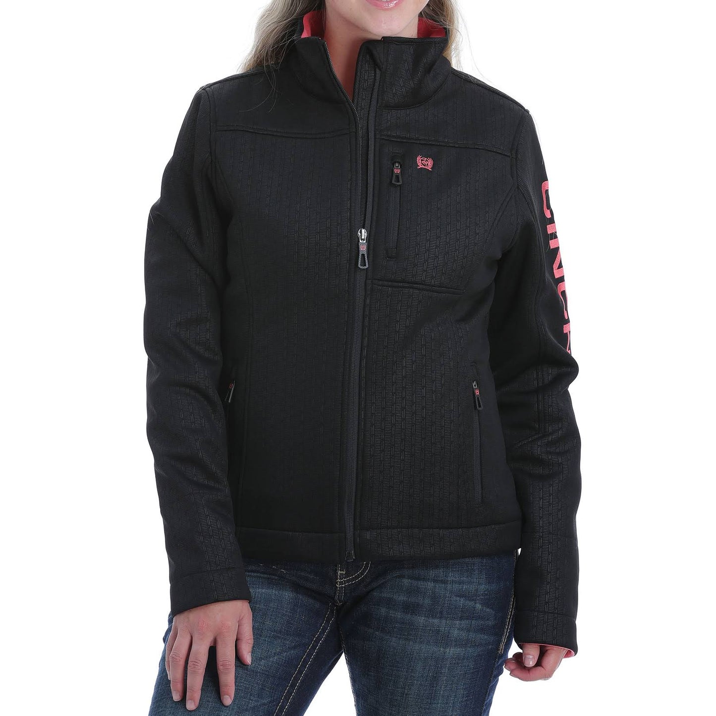 Cinch Womens Black Concealed Carry Embossed Bond Jacket OLG8_K4EOS02