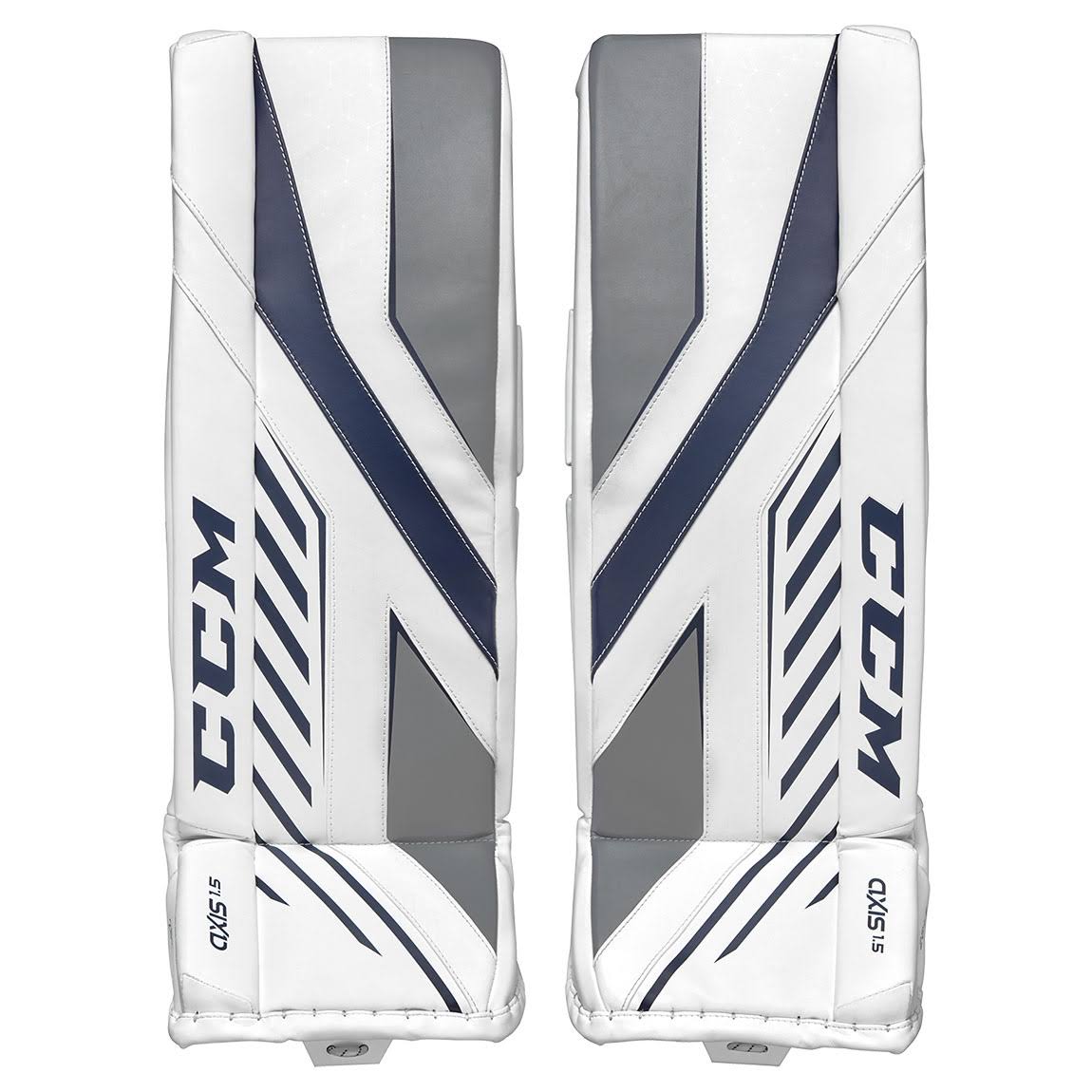 CCM Axis A1.5 Junior Goalie Leg Pads in Chicago Size 28+1in YCD7_D1ZDF58