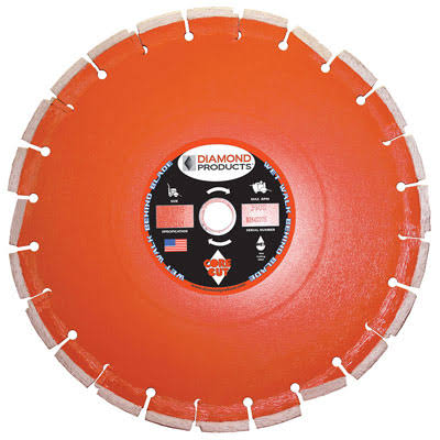 Diamond Products CH14125M-C52WHM 14in. x .125in. x 1in. Heavy Duty Cured Concrete Blade Metric 07597 LKX6_Q4LAJ67