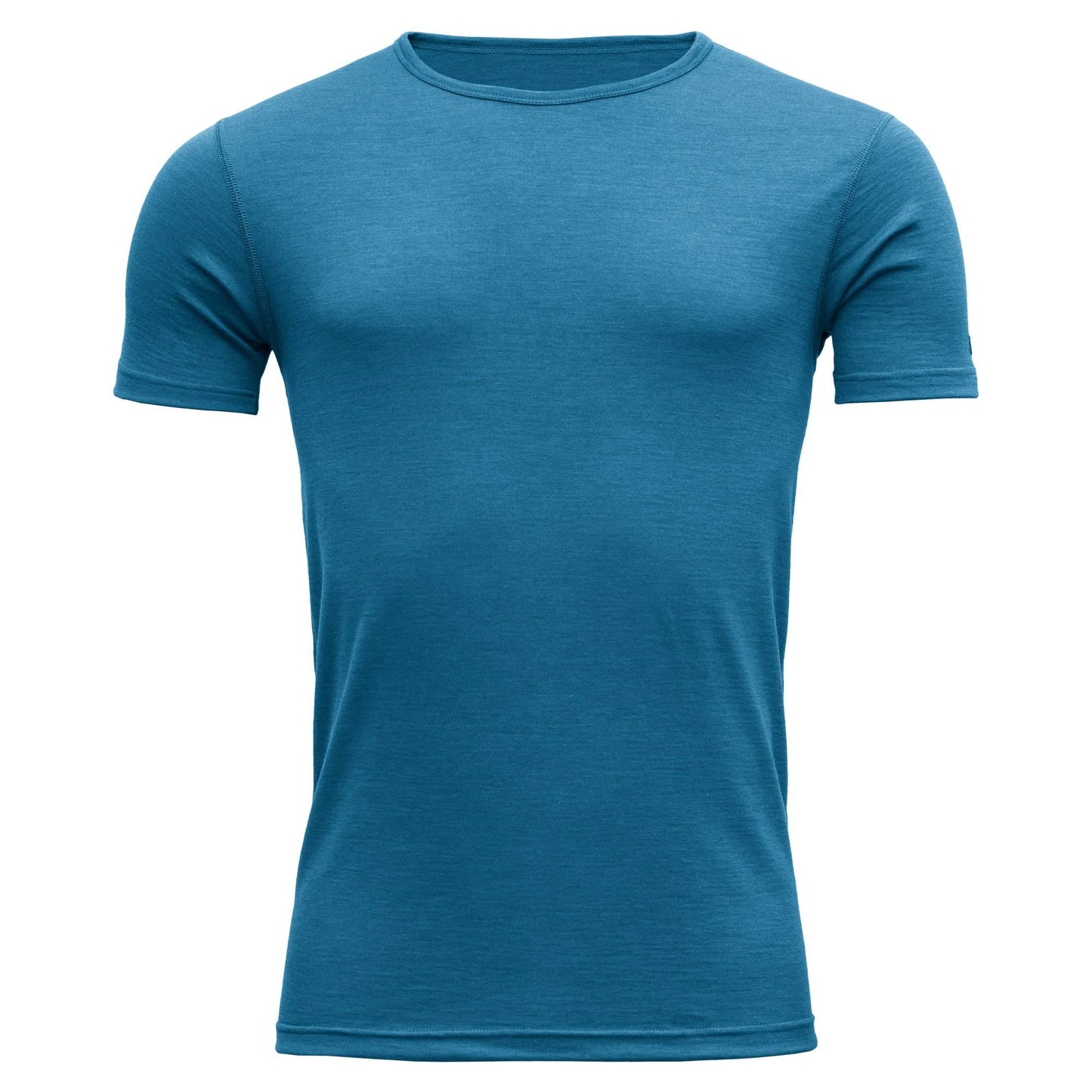 Devold Breeze MAN T-Shirt Blue, Men Merino Short-sleeved T-Shirt (Size XXL - Color Blue Melange) NOG6_C1NCB19