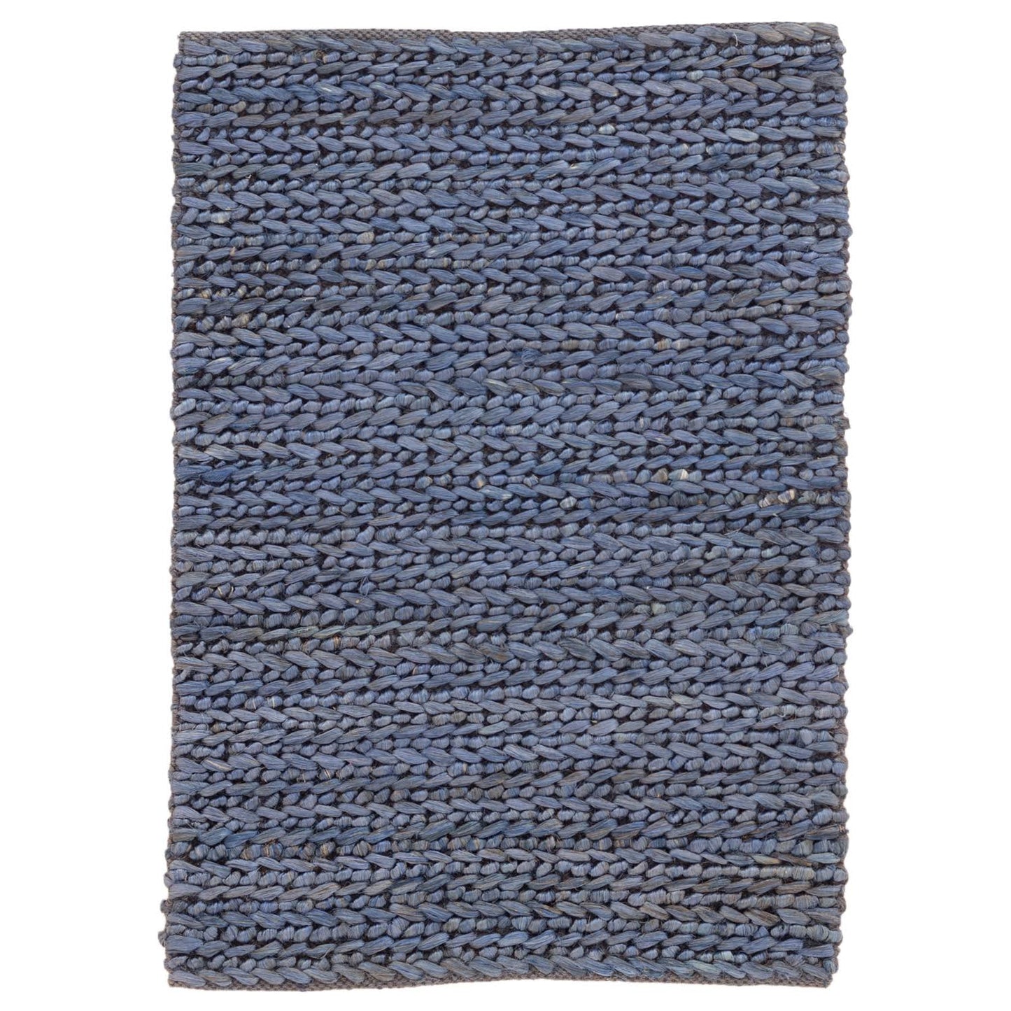 Dash Albert Jute Blue Woven Rug 2.5ft x 8ft WTL0_A9TML87