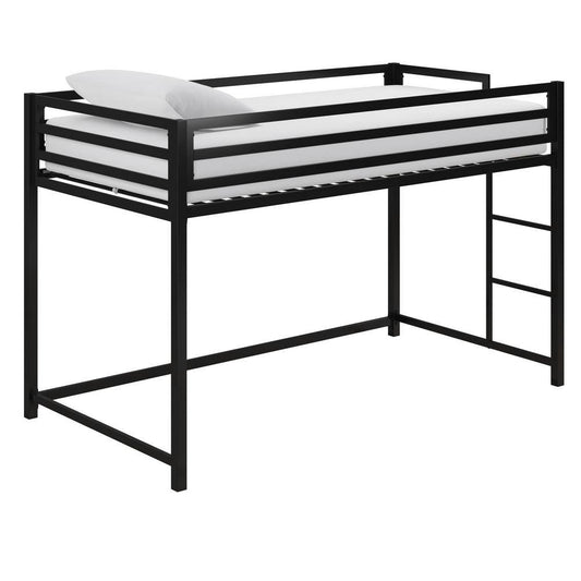 DHP Mabel Twin Metal Junior Loft Bed in Black FLT3_V8HUB14