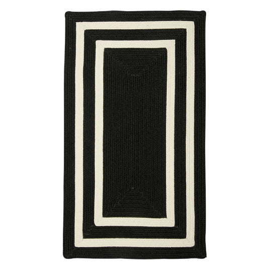 Colonial Mills PY21 2 x 5 ft. La Playa Rug Black OBT2_H1WDJ82