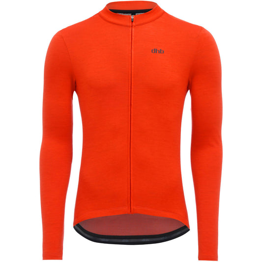 dhb Merino Long Sleeve Jersey XL Orange Jerseys Mens EWV7_W3ZBB73