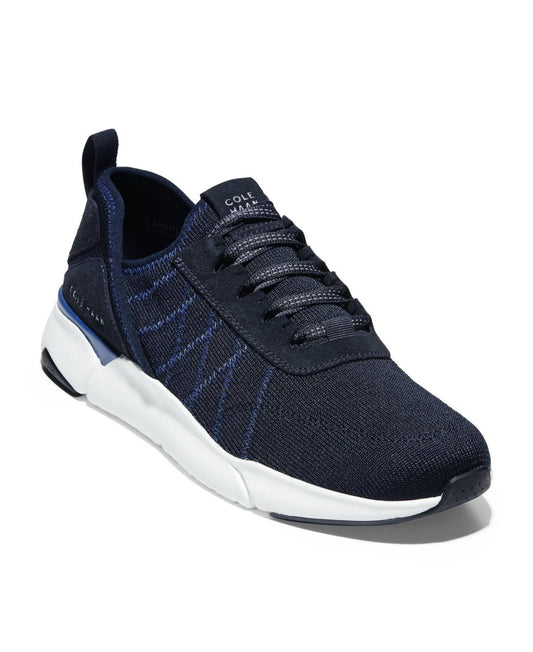 Cole Haan Mens Grandsport Knit Trainer Sneaker - True Blue/Optic White AMQ0_R9ZYZ82