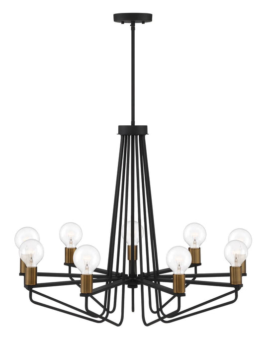 Designers Fountain 94289-BK Ravella - 9 Light Chandelier Black COO4_C6YWB22