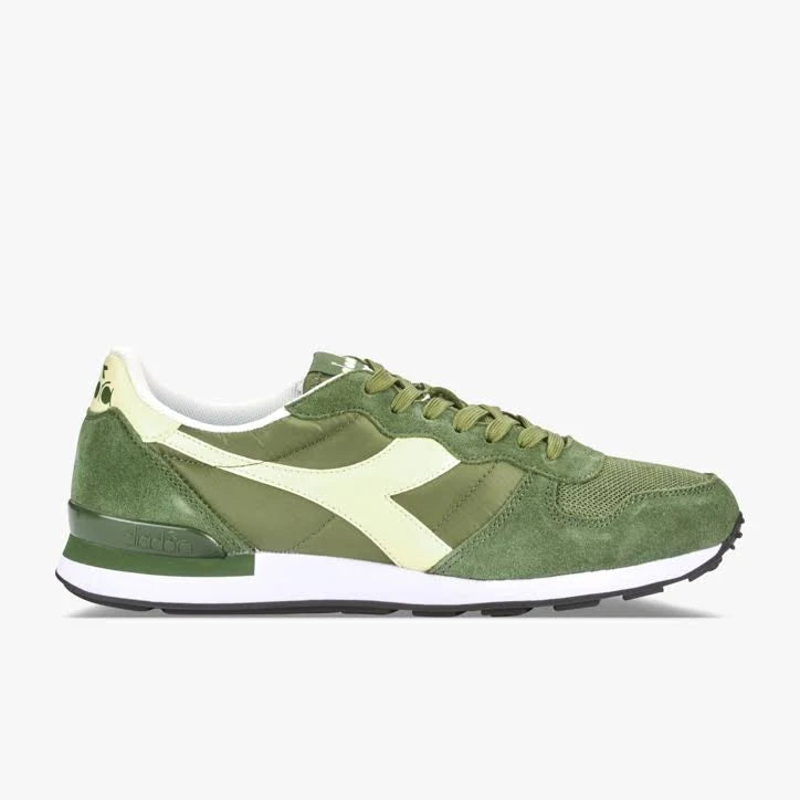 Diadora 159886-C6307: Camaro Olive Green/White Mens Sport Sneakers Nylon/Suede (12 Men, Olive Green/White) QOY9_F6JNY82