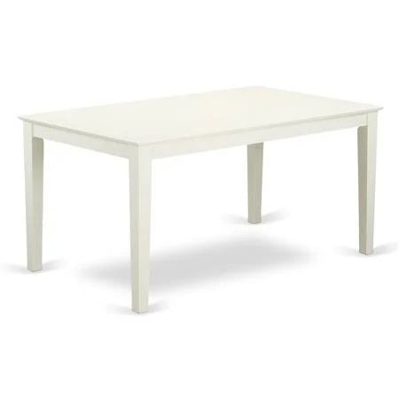 Charlton Home Smyrna Solid Wood Dining Table, White LTW7_W6GLO06