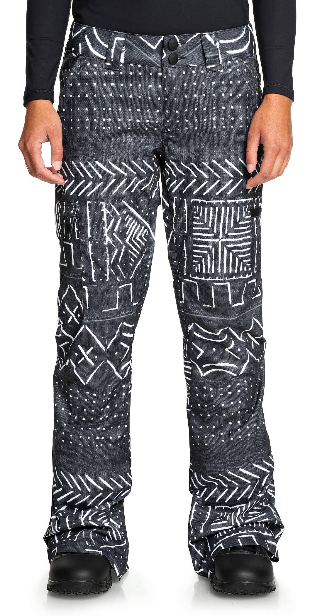 DC Shoes Recruit PNT J Snpt KVJ6 Black Mud Cloth Print Xs PGJ4_Q8OUA74