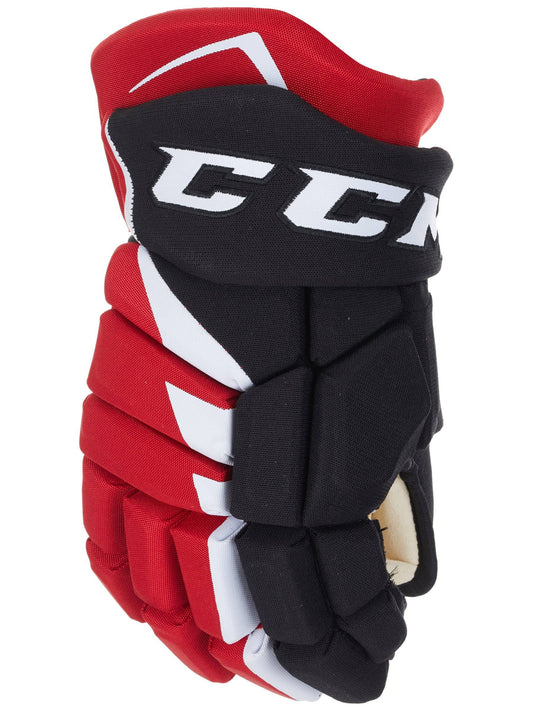 CCM Jetspeed FT485 Hockey Gloves - Junior - Black/Red/White - 11.0x22 IYO5_U9QFR98