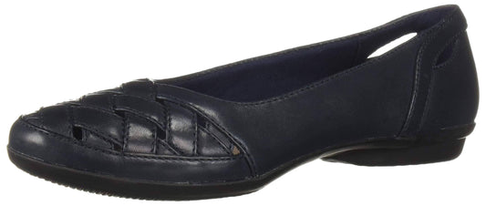 Clarks Gracelin Maze Flat - Womens - Navy KZG6_D7JVF90