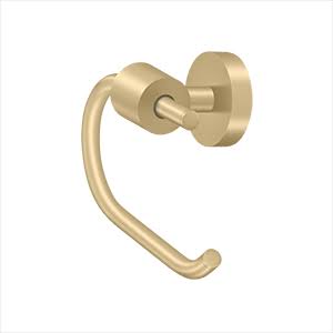 Deltana BBS2001-4 Toilet Paper Holder Single Post BBS Series, Brushed Brass VLO9_N9OWI41