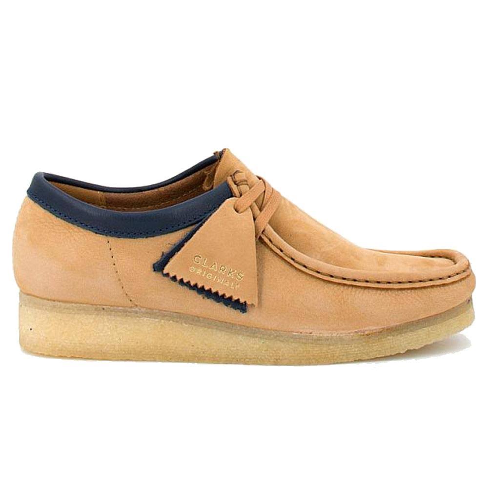 Clarks Wallabee Light TAN/NUBUCK Mens Shoes, Size: 7.5, Suede EHT2_B6NRZ15